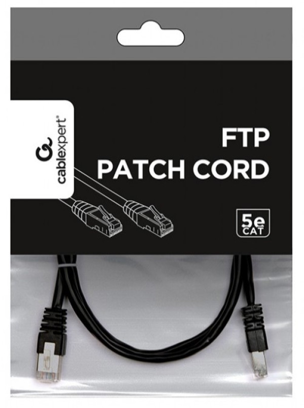 PP22-0.5M/BK Gembird Mrezni kabl FTP Cat5e Patch cord, 0.5m black - Слика 4