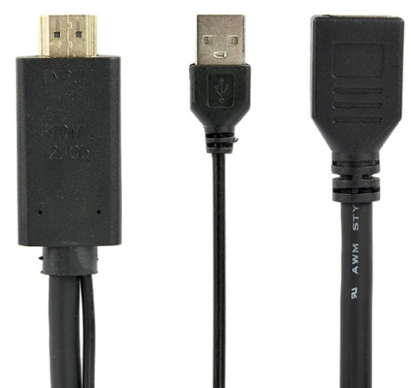 A-HDMIM-DPF-01 Gembird Active 4K HDMI to DisplayPort adapter, black A - Слика 2
