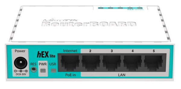 MikroTik RB750r2 heX LITE 5xLAN 10/100, 850MHz CPU, 64MB RAM, RouterOS L4 (265) - Слика 2