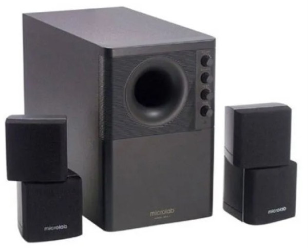 Microlab X2BT Aktivni drveni zvucnici 2.1 sistem 46W RMS (20W+2*13W) 3,5mm, Bluetooth - Слика 2