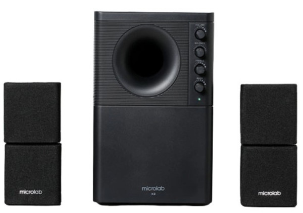 Microlab X2BT Aktivni drveni zvucnici 2.1 sistem 46W RMS (20W+2*13W) 3,5mm, Bluetooth - Слика 4