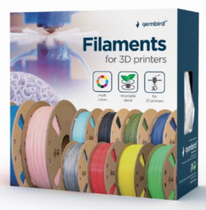GEMBIRD 3DP-PLA-01-MTP Mat PLA Filament za 3D stampac 1.75mm, kotur 1KG, Pink
