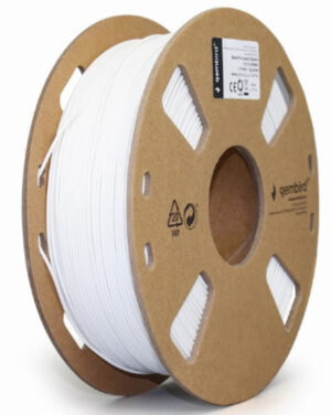 GEMBIRD 3DP-PLA-01-MTW Mat PLA Filament za 3D stampac 1.75mm, kotur 1KG, white