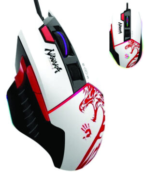 A4 TECH A4-W95 Max NARAKA Bloody RGB Gejmerski mis, 2000Hz/100-12.000 DPI, White USB 135mm