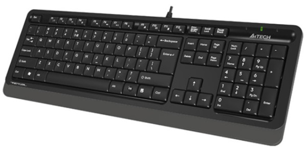 A4 TECH A4-FK10 US GREY A4Tech Fstyler Multimedia comfort tastatura, FN funkcije, vodootp. US-LAYOUT, USB - Слика 3