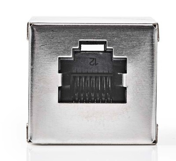 NEDIS CCGB89011ME Network Coupler, CAT6, Shielded, RJ45 Female, Metal - Слика 2