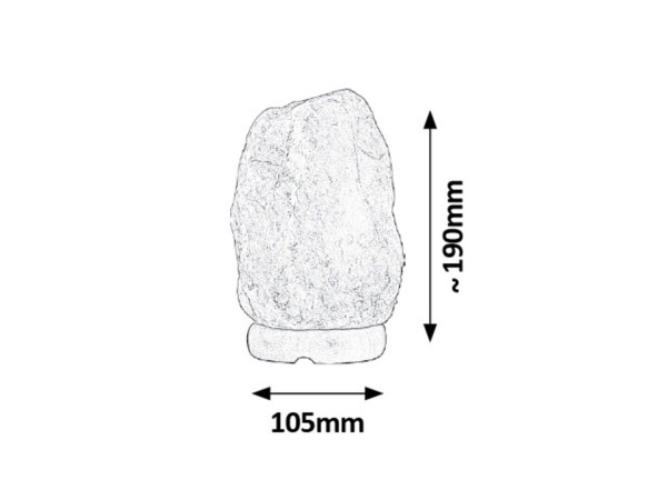 Rock natural solna lampa E14 1kg (4120) - Слика 2