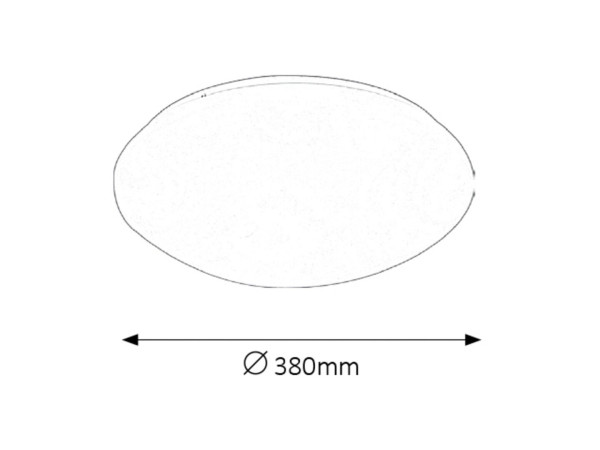 Lucas plafonjera LED 24W, 4000K, 38cm bela IP20 (3436) - Слика 2