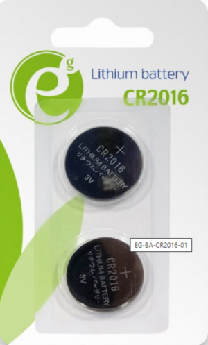 GEMBIRD EG-BA-CR2016-01 ENERGENIE CR2016 Lithium button cell 3V PAK2 CK