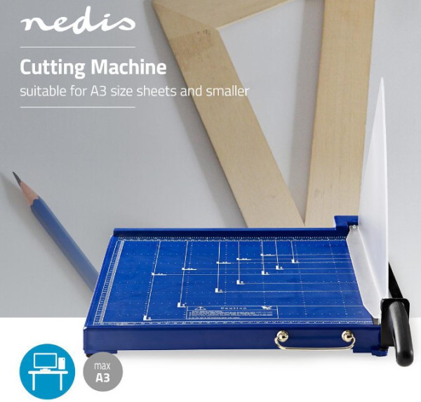 NEDIS PACU110A3 Netis Sekac za papir - Giljotina max.A3 297x420mm, metalni noz - Слика 2