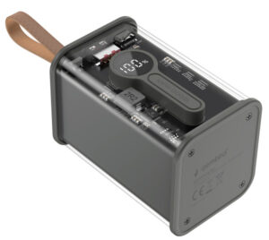 PB18-TQC3-01 Gembird Power bank 18000 mAh, crni
