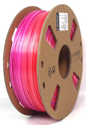 GEMBIRD 3DP-PLA-SK-01-RP PLA Svilenkasti duga Filament za 3D stampac 1.75mm, kotur 1KG red/purple