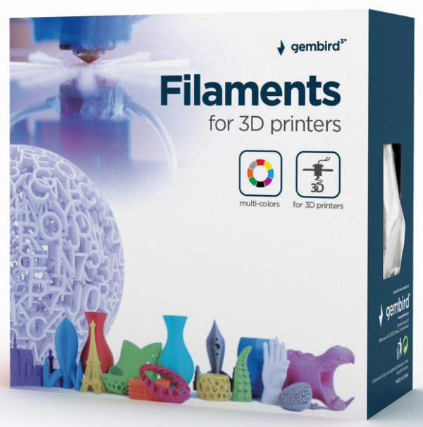 GEMBIRD 3DP-PLA1.75-01-FY PLA Filament za 3D stampac 1.75mm, kotur 1KG plamen sjajan Yellow - Слика 3