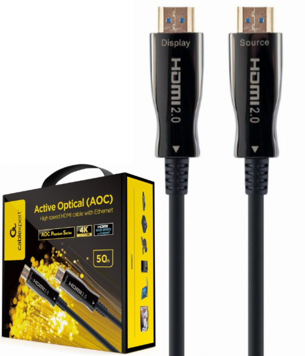 CCBP-HDMI-AOC-50M-02 Gembird Active Optical (AOC) High speed HDMI cable with Ethernet Premium 50m - Слика 3