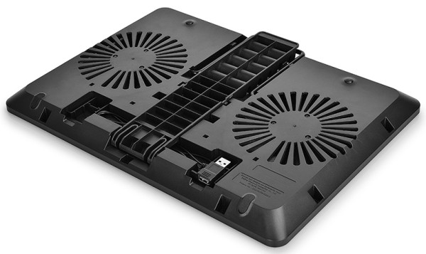 DeepCool U PAL Hladnjak za laptop 15.6 2x140mm.Fan 1000rpm 92CFM 26dB 390x280x27mm USB3.0 (postolje - Слика 4