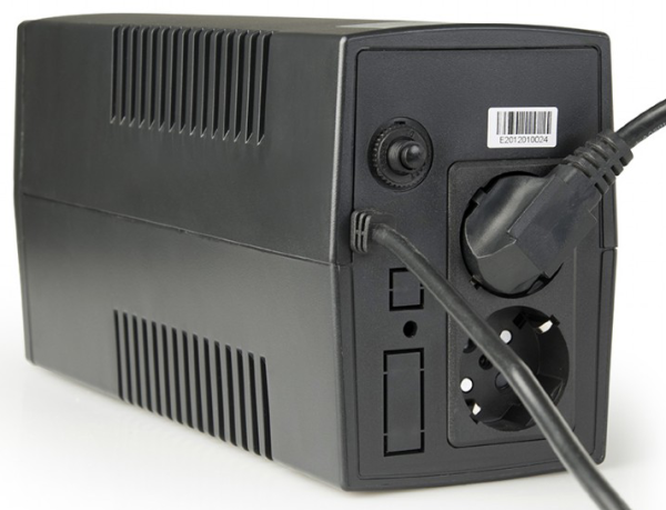 EG-UPS-B650 Gembird 650VA 390W AVR UPS, 2 x Shuko output sockets, black - Слика 4