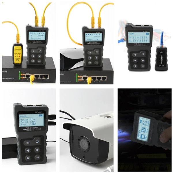 Tester Kablovski POE LAN Noyafa NF-488 STP / UTP do 600m - Слика 10