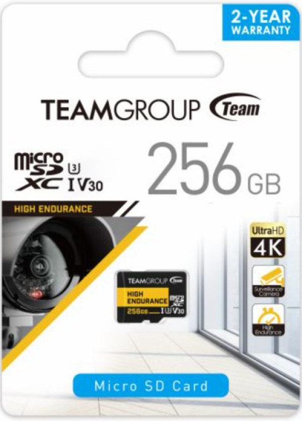 TEAM GROUP TeamGroup MICRO SDXC 256GB High Endurance UHS-I U3 V30,100/50MB/s, THUSDX256GIV3002 ZA VIDEO NADZOR! - Слика 4