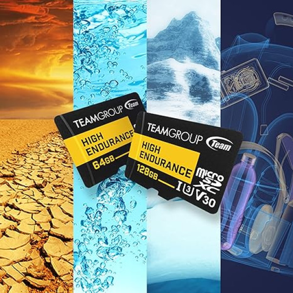TEAM GROUP TeamGroup MICRO SDXC 64GB High Endurance UHS-I U3 V30, 100/50MB/s, THUSDX64GIV3002 ZA VIDEO NADZOR! - Слика 5