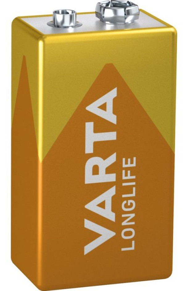 VARTA LONGLIFE 9V 6LR61 MN1604, ALKALNE baterije, Pakovanje 1kom - Слика 2