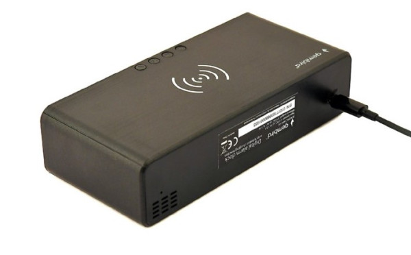 DAC-WPC-01 Gembird Digitalni sat + alarm sa bezicnim punjenjem telefona, Black - Слика 6
