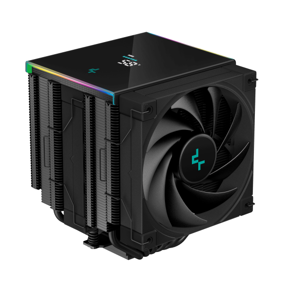 DeepCool AK620 Digital 6xHeat Pipe, Real-Time CPU Screen, 260W 2x120mm 1850rpm 69CFM Black Intel/AMD - Слика 2