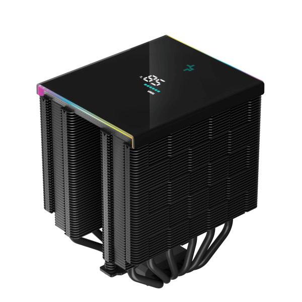 DeepCool AK620 Digital 6xHeat Pipe, Real-Time CPU Screen, 260W 2x120mm 1850rpm 69CFM Black Intel/AMD - Слика 4