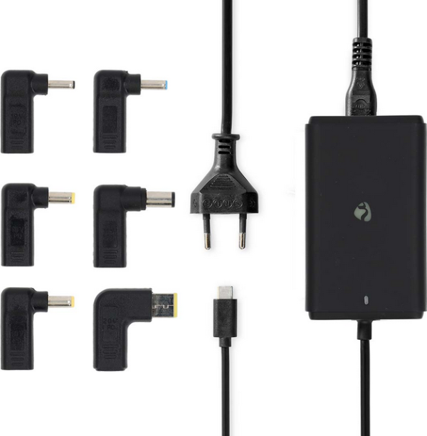 NEDIS NBAU65110BK Univerzalni punjač 65W za notebook računare sa USB-C konektorom i podrškom za napajanje - Слика 2