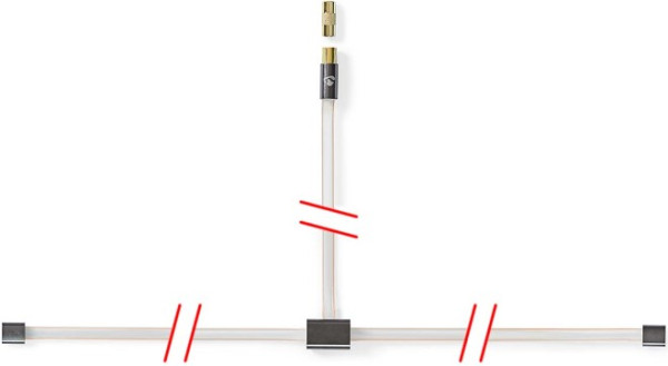 NEDIS ANFMBW105AT20 FM Antena IEC koaksijalni muški, Gold Plated, 50Ohm, Unshielded, 2m, PVC - Слика 4