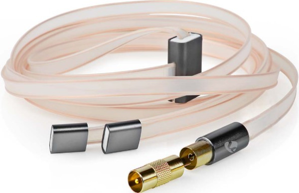 NEDIS ANFMBW105AT20 FM Antena IEC koaksijalni muški, Gold Plated, 50Ohm, Unshielded, 2m, PVC - Слика 5