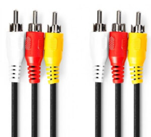 NEDIS CVGP24300BK30 Kabl 3xRCA muski - 3xRCA muski 3m