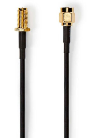 NEDIS CSGL02210BK50 RP SMA Muski na RP SMA zenski, Gold Plated, 50 Ohm 5m