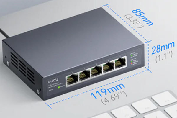 Cudy HS105 5-Port 2.5G Unmanaged Metal Switch za NAS zahteve koji zahtevaju intenzivnu propusnost - Слика 5