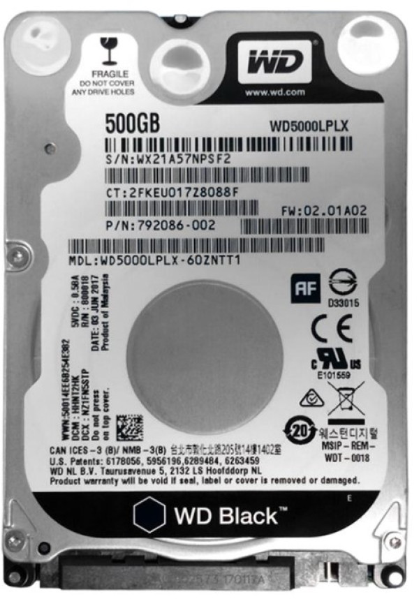 HDD 2.5 ** 500GB WD5000LPLX WD 7200RPM 32MB SATA3 - Слика 2