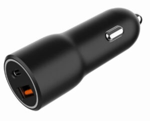 TA-UC-AC2PDQC38-CAR-01 Gembird 2-port USB brzi punjac za auto, Type-C PD, 38W, black