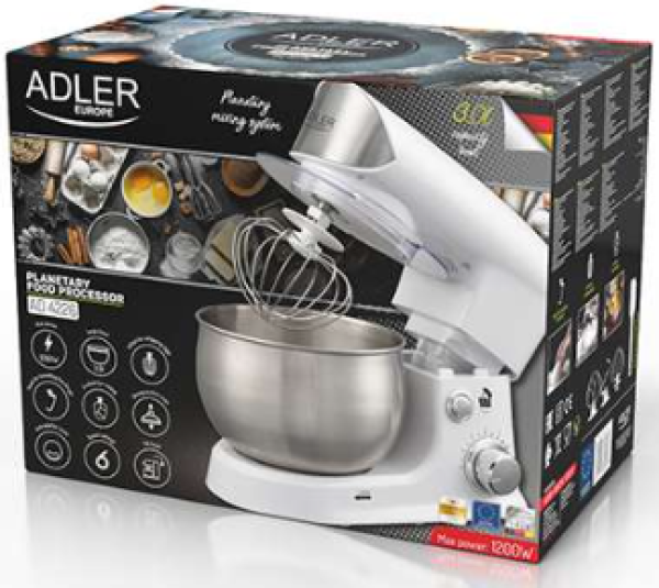 ADLER AD4226W ROBOT PLANETARNI MIKSER MAX 1200W - Слика 5