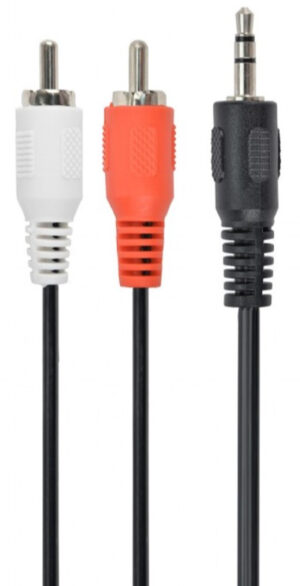 CCA-458-5M Gembird 3.5mm stereo plug to 2 phono plugs audio kabl 5m