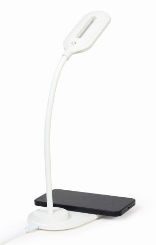 TA-WPC10-LED-01-W Gembird LED Stona lampa + QI bezicni punjac max10W White - Слика 5