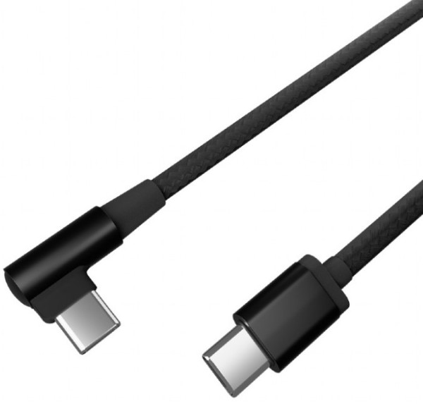 CC-USB2-CMCML-0.2M Gembird Kabl USB-C na USB-C pod uglom 0,2m Black - Слика 2