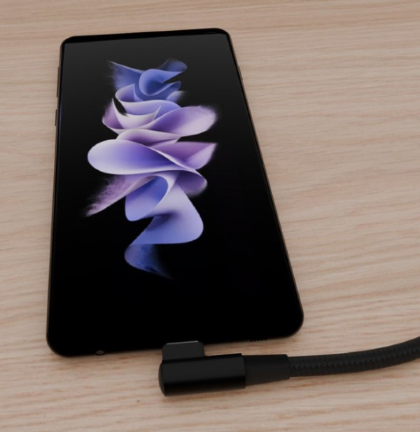 CC-USB2-CMCML-0.2M Gembird Kabl USB-C na USB-C pod uglom 0,2m Black - Слика 3