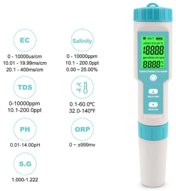 NOYAFA NF-C600 Tester kvaliteta vode - Слика 6