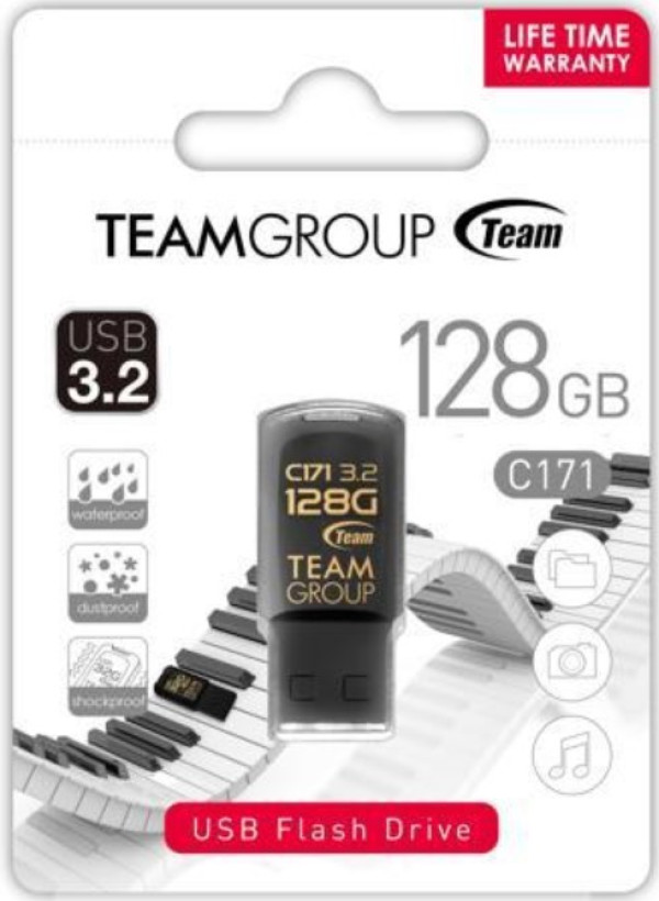 TEAM GROUP TeamGroup 128GB C171 USB 3.2 BLACK TC1713128GB01 NEW - Слика 3