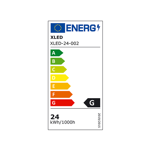 XLED 24-002 Ugradni okrugli LED panel 6000K,1880Lm,Fi299-263mm - Слика 2