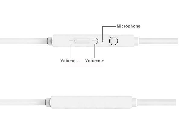 Xwave E-410M white slušalice za mobilni sa mikro/stereo/3.5mm/kabl 1.3 m/kontrola - Слика 3