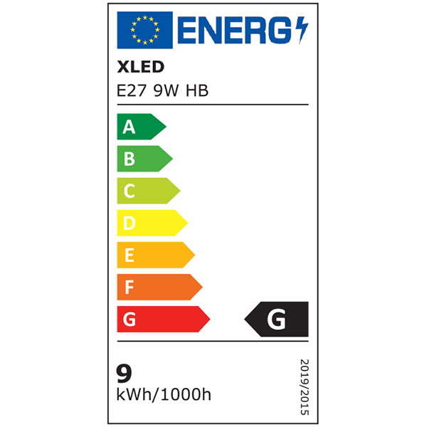 XLED E27 9W HB LED Sijalica 6500K,800Lm,220V,Hladno Bela - Слика 3