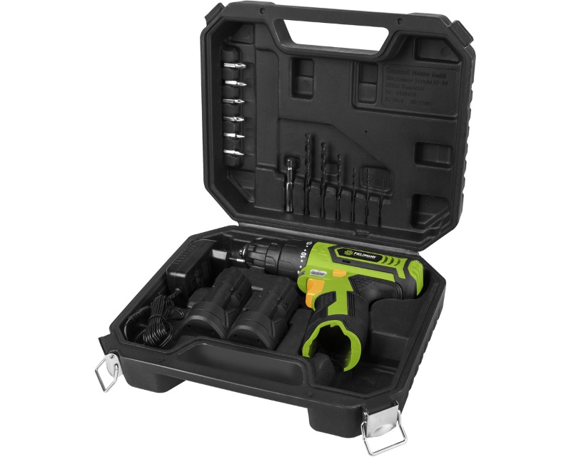 FIELDMANN FDV 10252-A Akumulatorska bušilica 12V + pribor (13 delova) - Слика 2