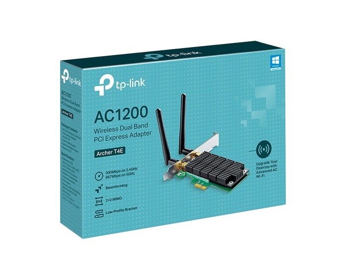 Mrežna kartica TP-LINK ARCHER T4E Wi-Fi/AC1200/867Mbps/300Mbps/PCIe/2 antene - Слика 2