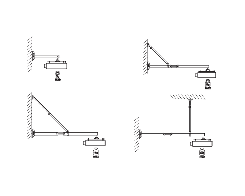 VEGA WMC 39-140 zidni nosač za Short Throw projektor - Слика 3
