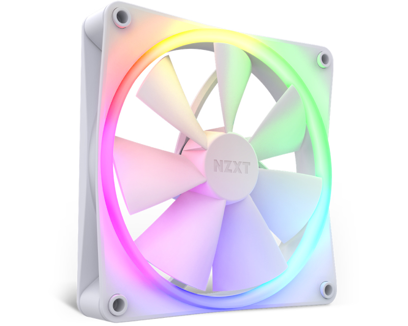 NZXT F140 RGB 140mm ventilator beli (RF-R14SF-W1) - Слика 2