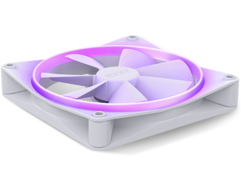 NZXT F140 RGB 140mm ventilator beli (RF-R14SF-W1) - Слика 3